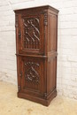Gothic style Cabinet in Walnut, France 19th century