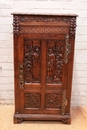 Gothic style Cabinet in Oak, France 1900