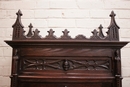 Gothic style Armoire in Oak, France 19th century