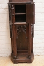 Gothic style Cabinet in Oak, France 19th century