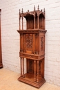 Gothic style Cabinet in Walnut, France 19th century