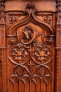 Gothic style Cabinet in Walnut, France 19th century