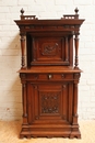 Henri II style Cabinet in Walnut, France 19th century