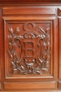 Henri II style Cabinet in Walnut, France 19th century