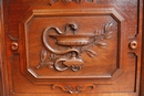Henri II style Cabinet in Walnut, France 19th century