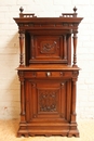 Henri II style Cabinet in Walnut, France 19th century