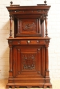 Henri II style Cabinet in Walnut, France 19th century