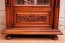 Henri II style Display cabinet in Walnut, France 19th century