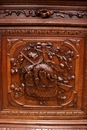 Hunt style Cabinet in Oak, France 19th century