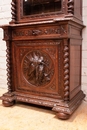 Hunt style cabinet in Oak, France 19th century