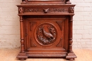 Hunt style Cabinet in Oak, France 19th century