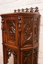 Gothic style Cabinet in Oak, France 19th century
