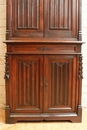 Gothic style Cabinet in Oak, France 19th century