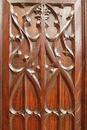 Gothic style Cabinet in Oak, France 19th century