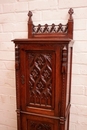Gothic style Cabinet in Oak, France 19th century