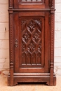 Gothic style Cabinet in Oak, France 19th century