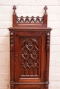 Gothic style Cabinet in Oak, France 19th century