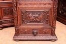 Hunt style Bookcase in Oak, France 19th century