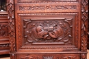 Hunt style Bookcase in Oak, France 19th century