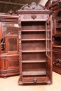 Hunt style Bookcase in Oak, France 19th century
