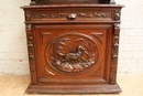 Hunt style Cabinet in Oak, France 19th century