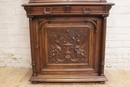 Renaissance style Cabinet in Walnut, France 19th century