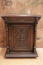 Renaissance style Cabinet in Oak, Belgium 19th century