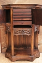 Gothic style Credenza in Walnut, France 19th century