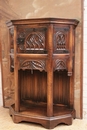 Gothic style Credenza in Walnut, France 19th century