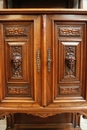 Renaissance style Cabinet in Walnut, France 19th century