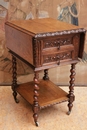 Hunt style End table in Oak, France 19th century