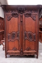 Normandy style Armoire in Oak, France 19th century