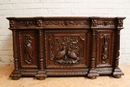 Hunt style Sideboard in Oak, France 19th century