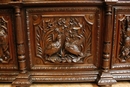 Hunt style Sideboard in Oak, France 19th century