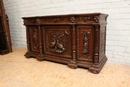 Hunt style Sideboard in Oak, France 19th century