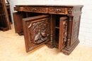 Hunt style Sideboard in Oak, France 19th century