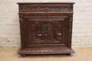 Breton style Cabinet in Oak, France 1900