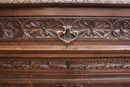 Breton style Cabinet in Oak, France 1900