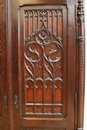 Gothic style Armoire in Oak, France 19th century