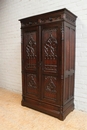 Gothic style Armoire in Oak, France 19th century