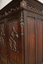 Gothic style Armoire in Oak, France 19th century
