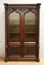 Gothic style Bookcase in Oak, France 19th century