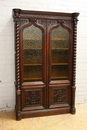 Gothic style Bookcase in Oak, France 19th century