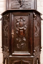 Gothic style Cabinet in Oak, France 19th century