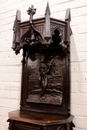 Gothic style Cabinet in Oak, France 19th century