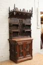 Gothic style Cabinet in Oak, France 19th century