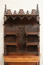 Gothic style Cabinet in Oak, France 19th century