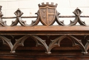 Gothic style Cabinet in Oak, France 19th century