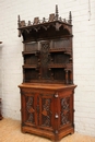 Gothic style Cabinet in Oak, France 19th century