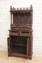 Gothic style Cabinet in Oak, France 19th century